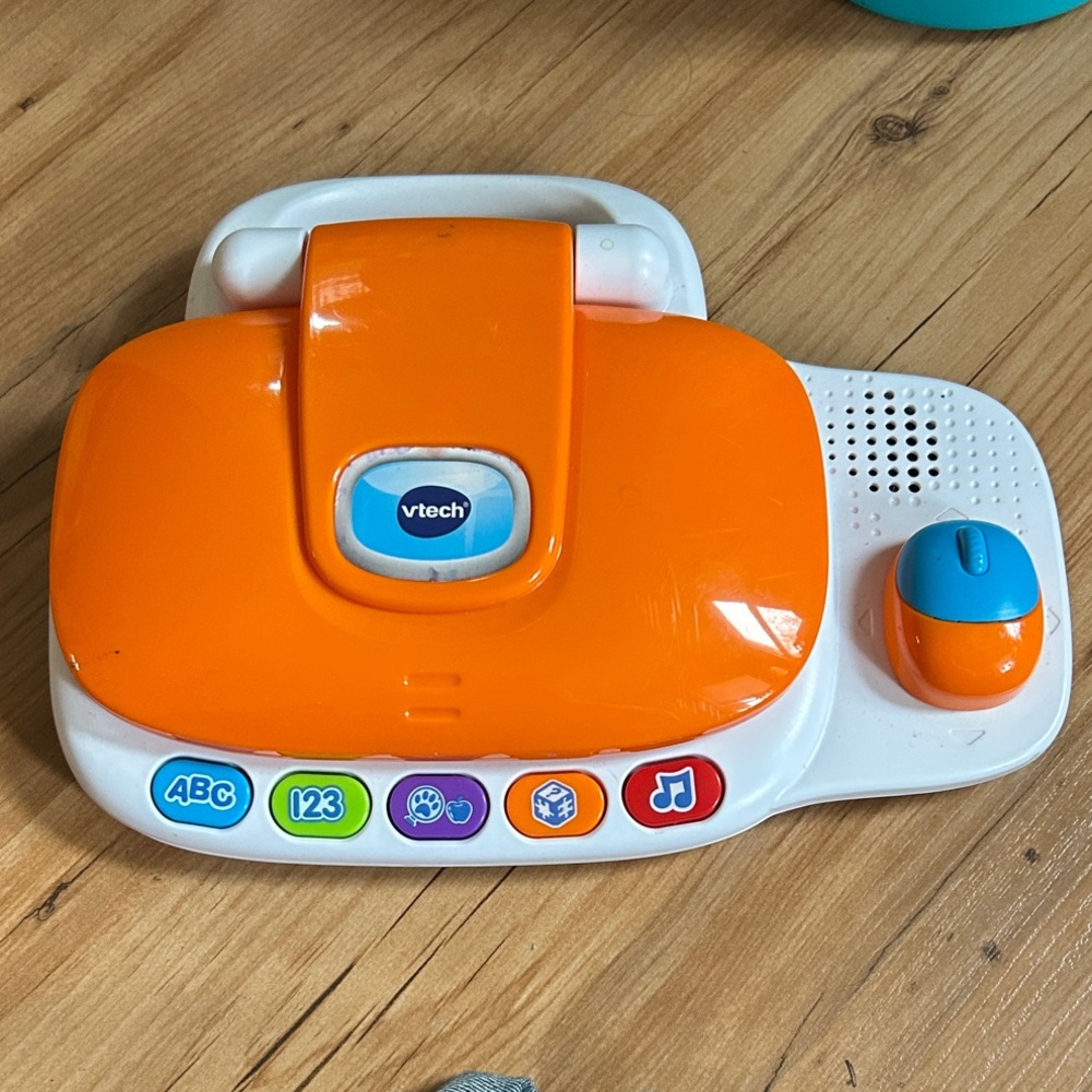 VTech Tote n Go Laptop Orange & White Learning Laptop Toy